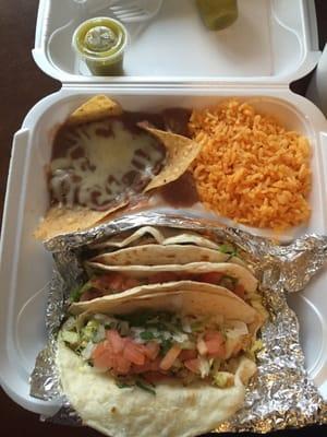 Chicken Tacos Combo