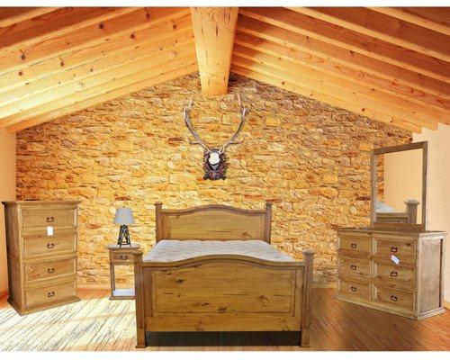 Rustic Honey Bedroom Set