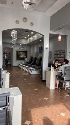 Inside of our salon