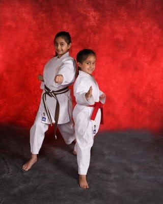 Sister's Karate Team.