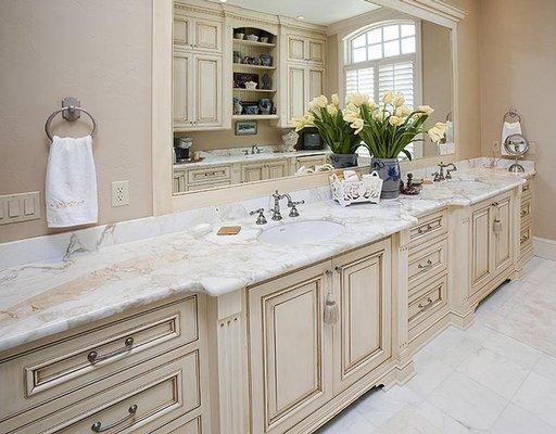 Your remodeled bathroom will look stunning and highly increase in resale value!