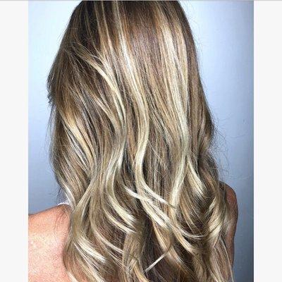 Balayage and babylights.