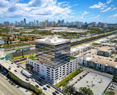 Birds-eye view of Aventura, Florida Office