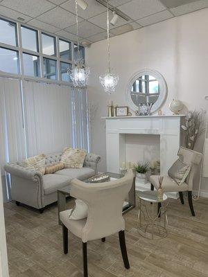 Elegant and cozy waiting area