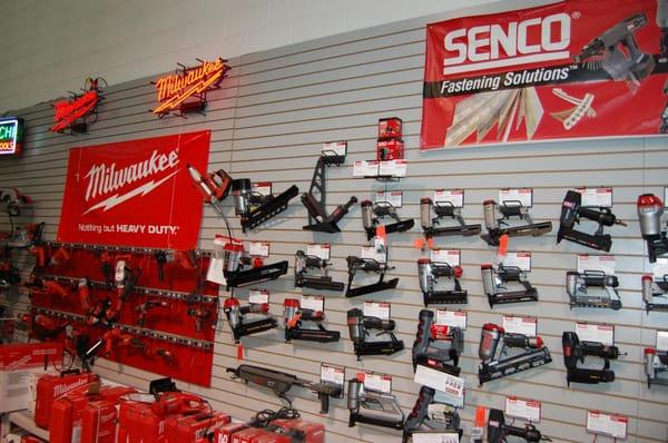 Senco nailers and Milwaukee sawzalls!