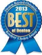 We were honored to be voted Best of Denton in 2013!