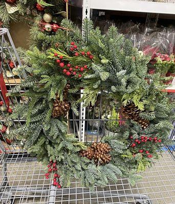 Fresh wreath for my front door. Quite large. Only $20. Smells amazing