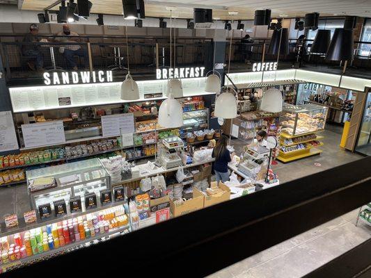 Really cool view from the seating area above. Very clean and relaxing!