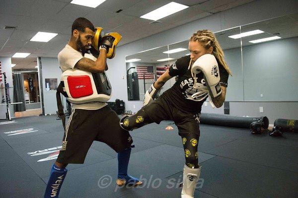 Pro fighter and Chief Instructor Brittany "Brutality" ! I