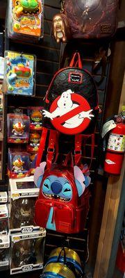 Vinyl pops and character backpacks .