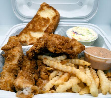 The Box Combo: $14.69; $15.99 with tax. Take-out. Shown without drink