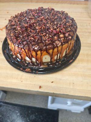 Bacon Bourbon Caramel Cheesecake