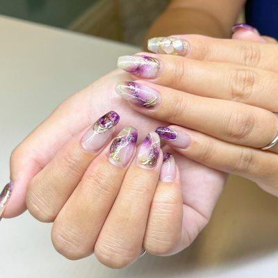 amethyst nails