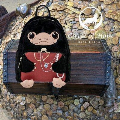 This adorable Niffler Loungefly backpack is available exclusively at www.circleofhopeboutique.com