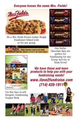 Back Cover of the 2016 Fundraising Coupon Book