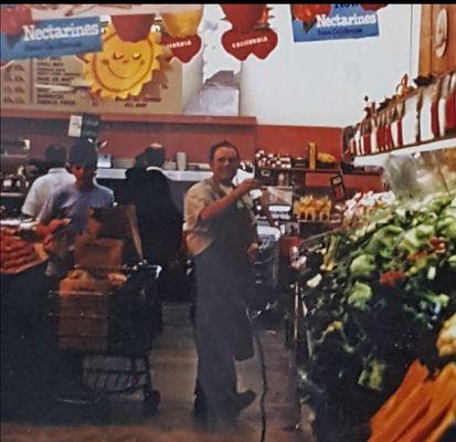 Fred DeSimone watering "Wet Rack" His Son Michael DeSimone, Sold T&G products to "Harry & David"....