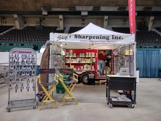 Set up at the MN Beef Expo-Oct 2022