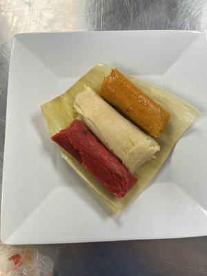 Sweet Tamales
- Corn
- Strawberry
- Pineapple