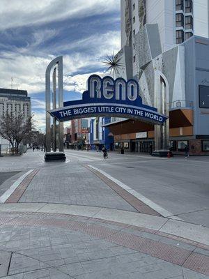 The Reno Logo Arch in downtown Reno Nevada