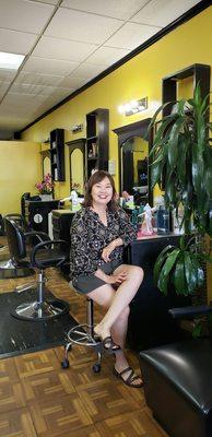 Candy, salon owner