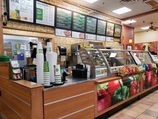 Front Counter at Subway Heritage Square