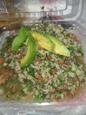 Ceviche de Pescado for lunch