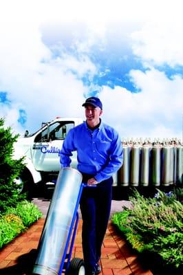 Culligan's Portable Exchange Service delivers soft water to you.