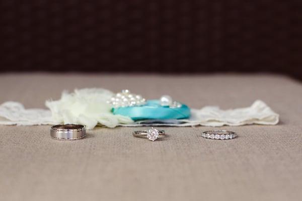 Diamond wedding band and engagement ring by Eternity Jewelers