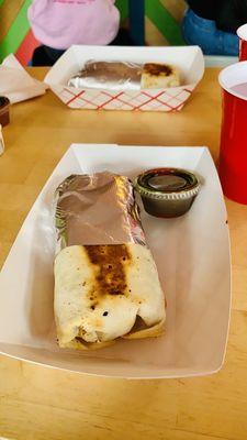 Vegan Brunch Burrito and Smokey Hot Cilantro Sauce