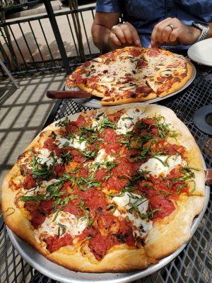 Margherita and Classic pizza