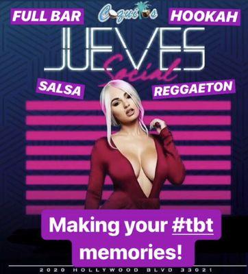 Esta Noche es Jueves Social   Making your #tbt memories @Coquitos Bar  2020 Hollywood Blvd DT-Hollywood-FL #Buena Musica