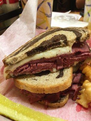 Hot pastrami on swirl