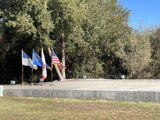 Event stage at Johnny Carson park