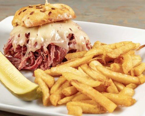 Corned Beef on Onion Roll