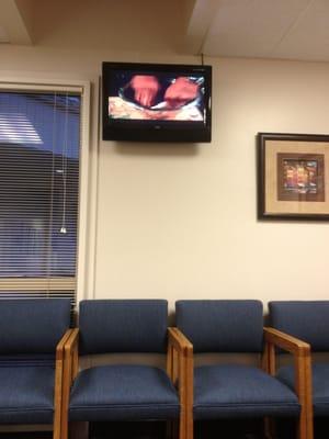 Love watching food network in the waiting room!