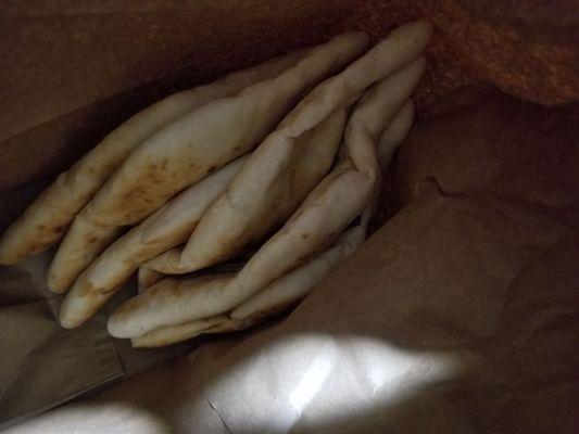 Samoon bread 50 cents each. Iraqi style