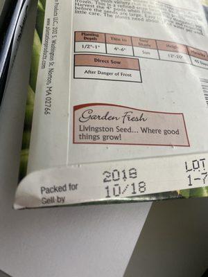 Expired in 2018?!? We're in 2020. Maintain your stock.