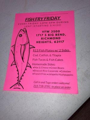 Fish fry season!