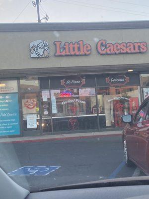 Little Caesar's sign still up but obviously rebranded everything else.