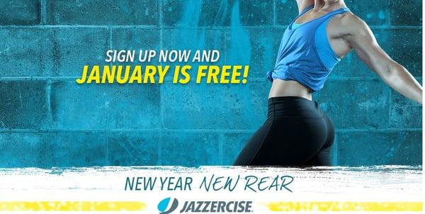 Get January FREE! No monthly payment until Feb: $38/month beginning in Feb, $25 joining fee, 12 month min, unlimited classes, offered daily