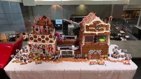 Cute gingerbread house at check in (12/22/22)