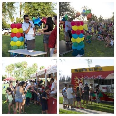 David hosting his "Community Back To School Bash". Free back to school giveaways, carnival & Carl's Jr.!