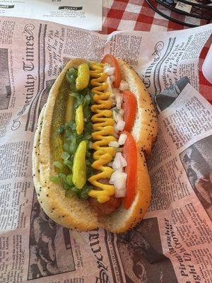 Quattro's Chicago Style Hot Dog