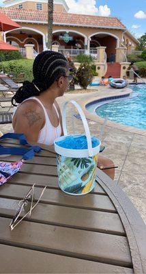 Poolside sipping..