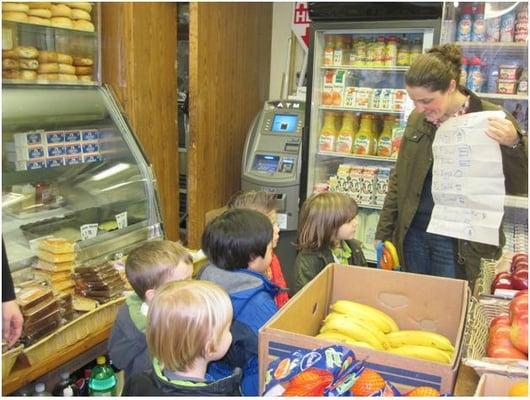 We learned while we had fun shopping for the ingredients to cook.