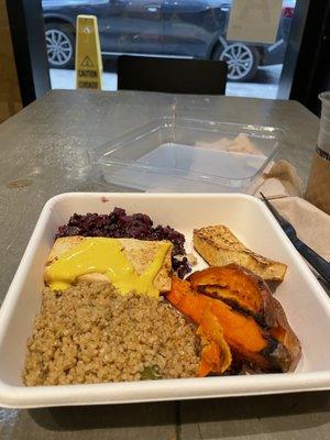 Beets, sweet potatoes quinoa tufu yumm