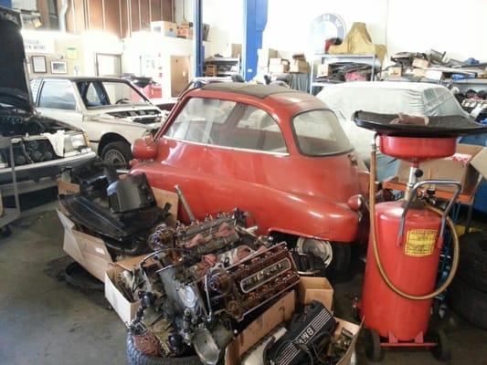 A sample of the type of cars Motorspeed West works on...Isetta land