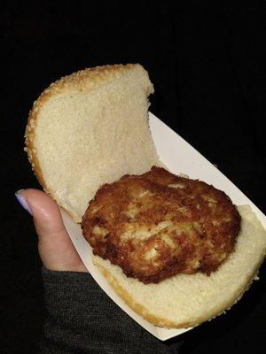 Crab cake sandwich