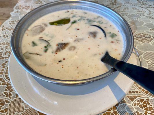 Tom Kha Gai with chicken