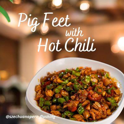 Spice up your dining experience with our Pig Feet with Hot Chili!